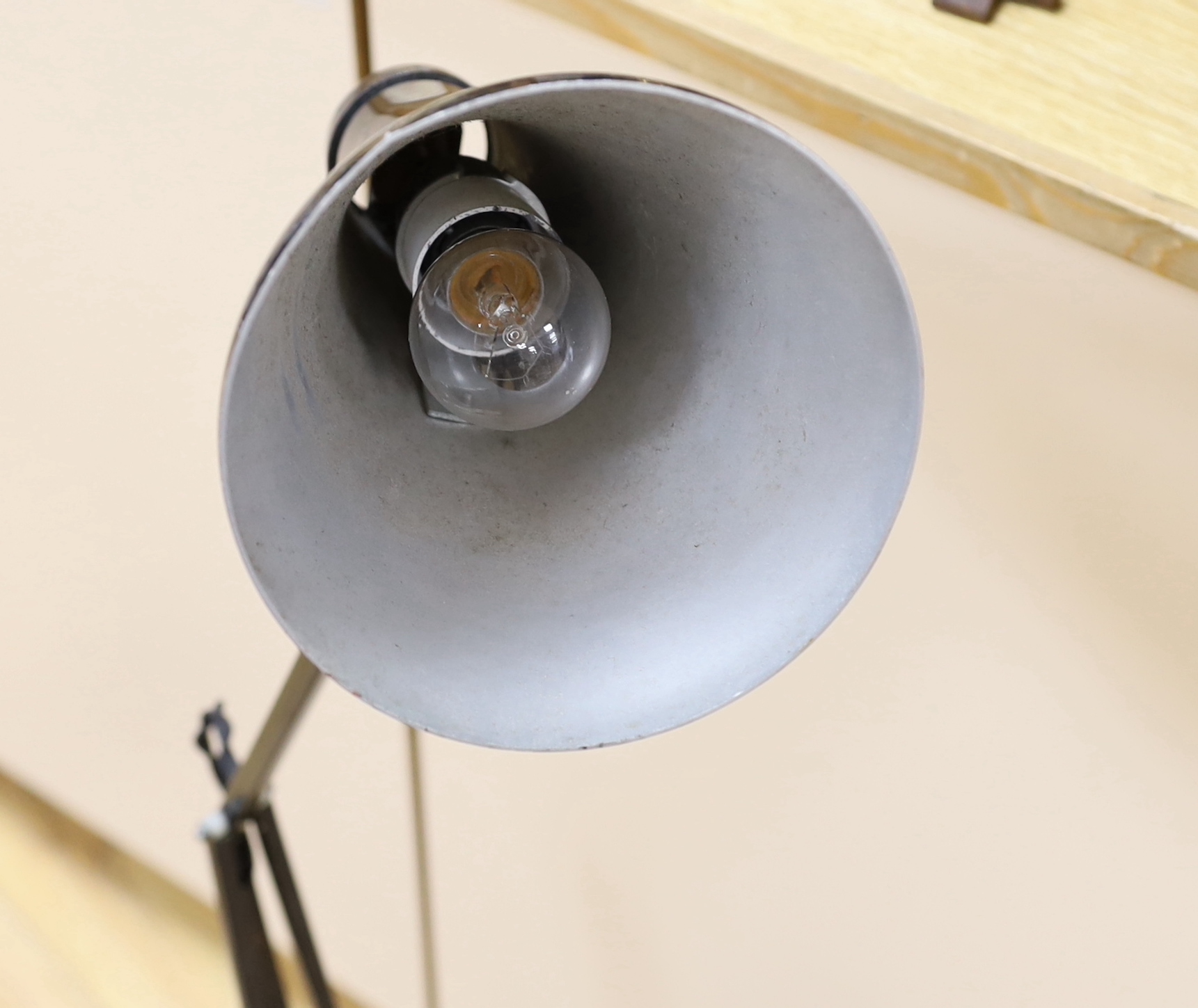 A Herbert Terry & Sons black anglepoise lamp